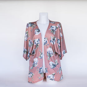 Apricot Floral Kimono
