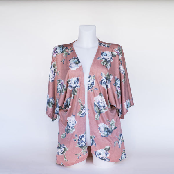 Apricot Floral Kimono