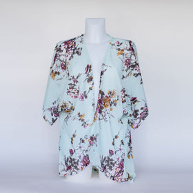 Mint Floral Kimono