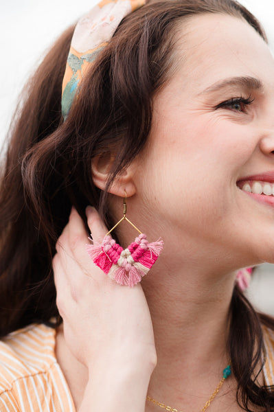 Bloom Macrame Earrings