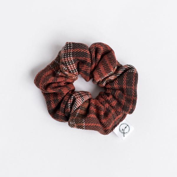 Autumn Plaid Scrunchie