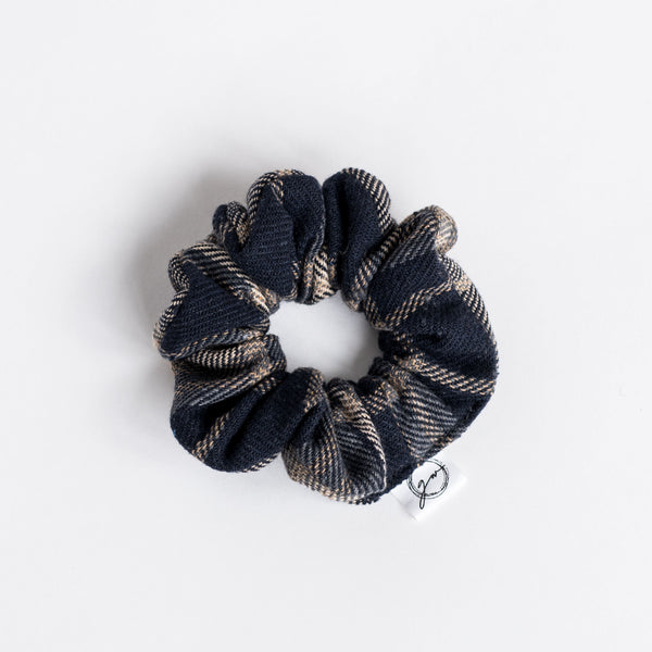 Frosty Plaid Scrunchie