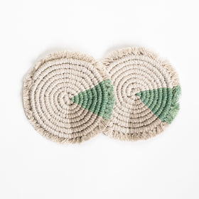 Oak Round Coaster 2 pack