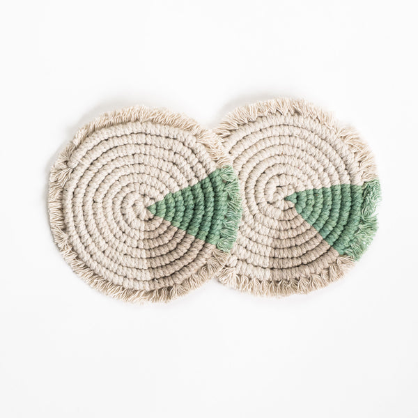 Oak Round Coaster 2 pack