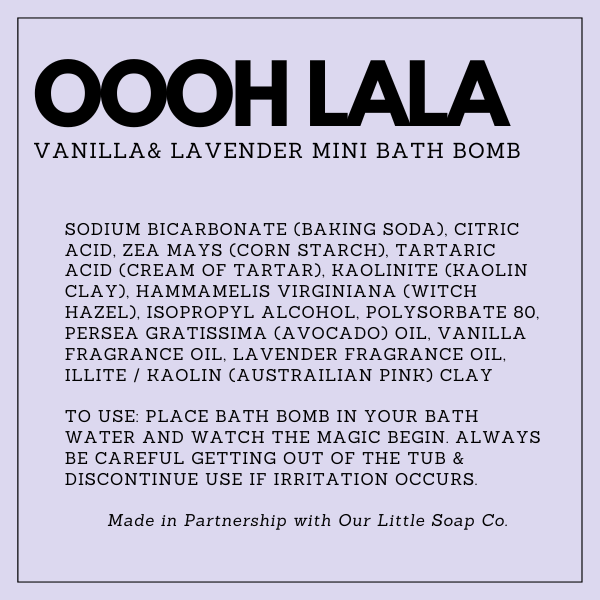 Ooh La La Mini Bath Bomb