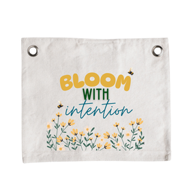 Bloom With Intention Canvas Banner