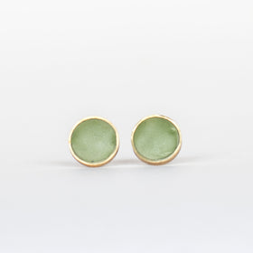 Avocado Circle Studs