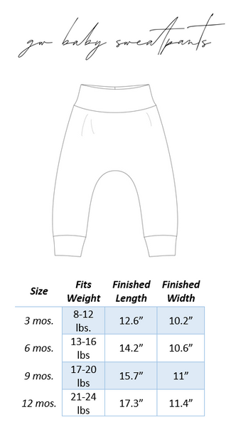 Baby Fashion, Baby Style, Baby Line, Baby Clothes, Handmade, Designed and Made by survivors of Human Trafficking, Made by moms for moms, Made in Canada, Made in Nepal, ethically made, textile products, products of hope, sewn with purpose, size chart