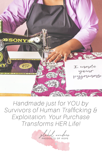 Lounge wear, pajama pants, comfort line, textile products, sewn with purpose, Women's Fashion, Handmade accessories designed and made by survivors of human trafficking, made in Nepal