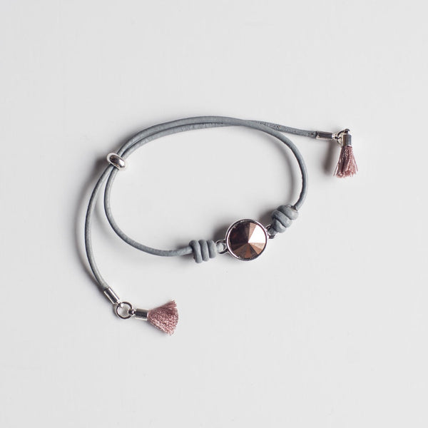 global wonders, products of hope, handmade, made by survivors, human trafficking, fair wage, skill development, designed by survivors, made in Nepal, designed in Canada, SA Foundation, jewelry, textiles, accessories, fashion with purpose, ethically made, fashion for good, spring collection, bracelet, Swarovski crystal, silver-plated, leather, tassels, one-size, adjustable